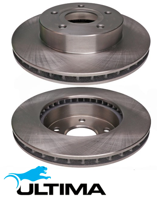 ULTIMA FRONT VENTED DISC BRAKE ROTOR SET TO SUIT JEEP GRAND CHEROKEE WG ENR TURBO DIESEL 2.8L I4