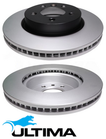 ULTIMA FRONT VENTED DISC BRAKE ROTORS FOR LAND ROVER RANGE ROVER LG 306PS 3.0L V6 FOR 250KW OD 360MM