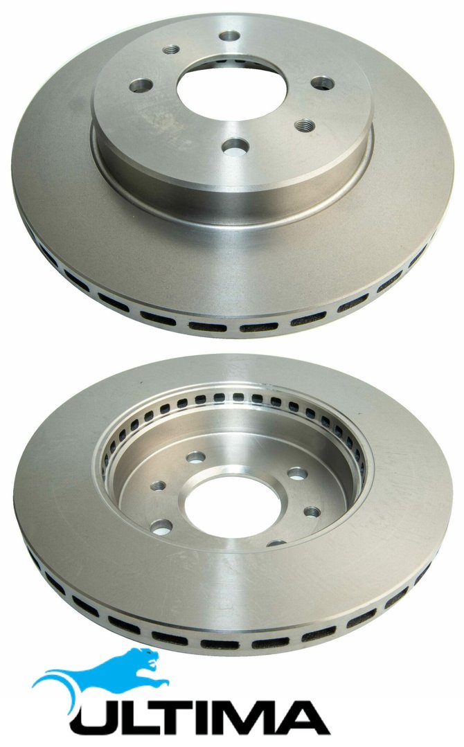 ULTIMA FRONT VENTED DISC BRAKE ROTOR SET TO SUIT NISSAN PULSAR N14 SR20DET TURBO 2.0 I4 FROM 10/1991