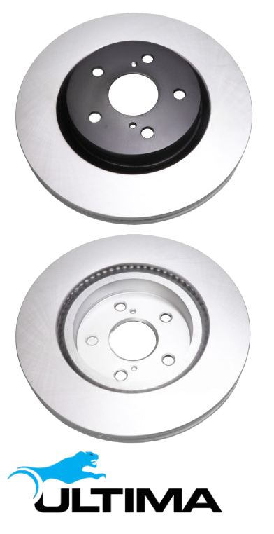 ULTIMA FRONT VENTED DISC BRAKE ROTOR SET TO SUIT TOYOTA C-HR NGX10R NGX50R 8NR-FTS 1.2 I4 10/2019 ON