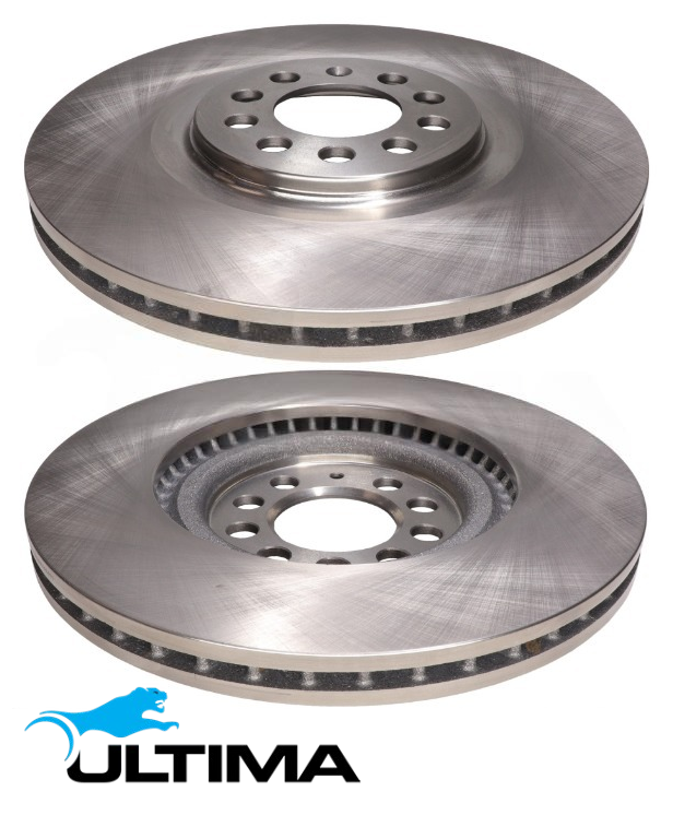 ULTIMA FRONT VENTED DISC BRAKE ROTOR SET TO SUIT VOLKSWAGEN AGZ AQN 2.3L V5 OD 312MM