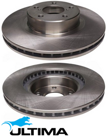 ULTIMA FRONT VENTED DISC BRAKE ROTOR SET TO SUIT SUBARU LEGACY BP EZ30D 3.0L F6