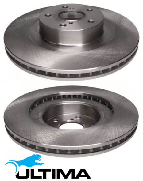 ULTIMA FRONT VENTED DISC BRAKE ROTOR SET TO SUIT SUBARU LEGACY BE EJ201 2.0L F4 SEDAN ONLY