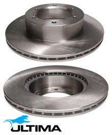 ULTIMA FRONT VENTED DISC BRAKE ROTOR SET FOR TOYOTA 4 RUNNER RN130R 22R 2.4 I4 FROM 06/91 TILL 10/95