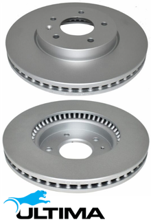 ULTIMA FRONT VENTED DISC BRAKE ROTORS TO SUIT HOLDEN CAPTIVA CG ALLOYTEC SIDI LU1 LF1 LFW 3.0 3.2 V6