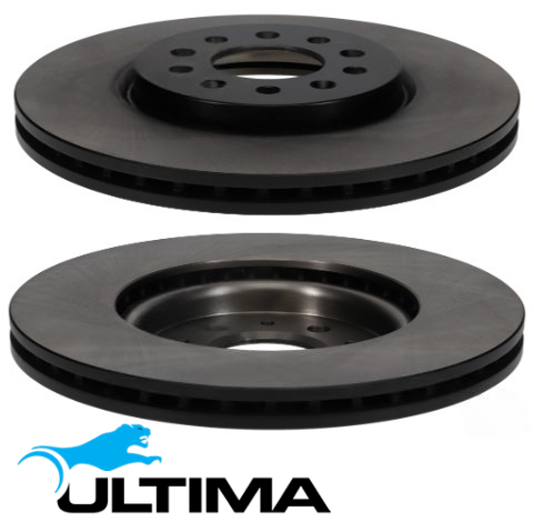 ULTIMA FRONT VENTED DISC BRAKE ROTOR SET TO SUIT HOLDEN COMMODORE ZB LTG LFS TURBO DIESEL 2.0L I4