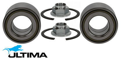 2 X ULTIMA FRONT WHEEL BEARING KIT TO SUIT MAZDA B2600 BRAVO UN G6 2.6L I4 AUTO HUB TYPE 4WD ONLY