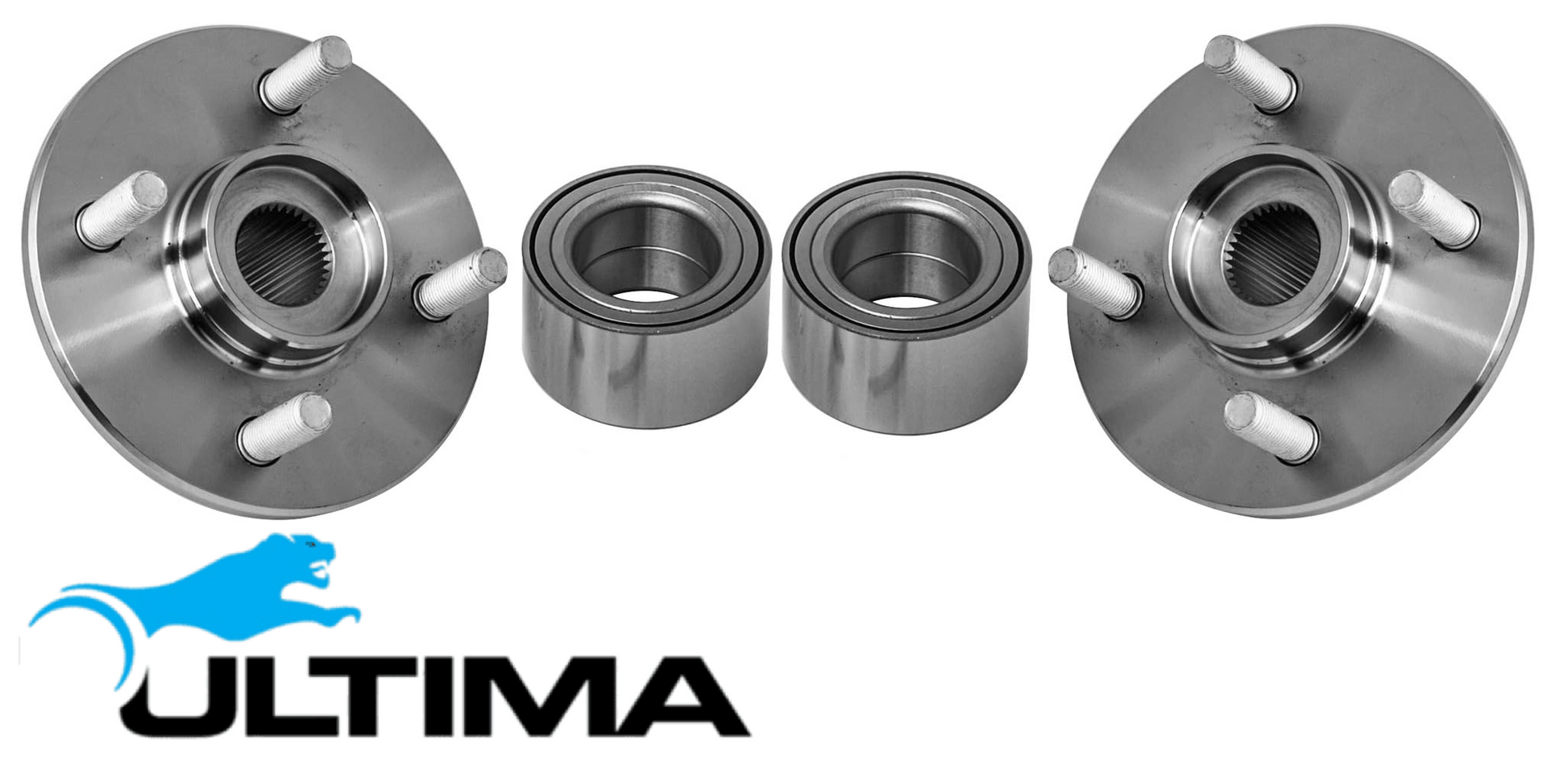 2 X ULTIMA FRONT WHEEL HUB & BEARING ASSEMBLY TO SUIT FORD TERRITORY SY BARRA 245T TURBO 4.0L I6