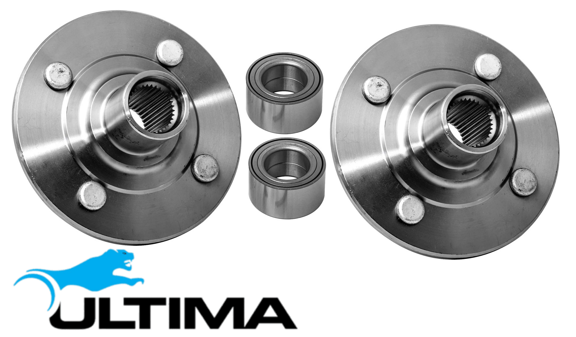 2 X ULTIMA FRONT WHEEL HUB & BEARING ASSEMBLY TO SUIT FORD TERRITORY SY BARRA 245T TURBO 4.0L I6