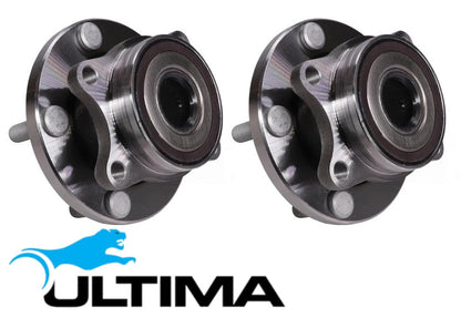 2 X ULTIMA FRONT WHEEL HUB AND BEARING ASSEMBLY TO SUIT SUBARU WRX V1 V10 G3 G22 FA20 FA20E EJ257 TURBO 2.0L 2.5L F4