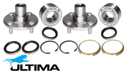 2 X ULTIMA FRONT WHEEL HUB & BEARING ASSEMBLY TO SUIT TOYOTA COROLLA EE103R 5E-FE 1.5 I4 WITHOUT ABS