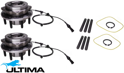 2 X FRONT WHEEL HUB AND BEARING ASSEMBLY FOR FORD F-250 363 391 6.0L 6.4L V8 FOR 4D DUAL REAR WHEELS