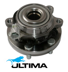 2 X ULTIMA FRONT WHEEL HUB & BEARING ASSEMBLY FOR NISSAN PATHFINDER R51 YD25DDTI 2.5L I4 SUITS 128KW
