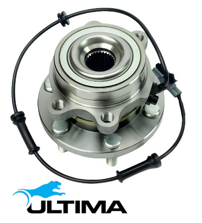 2 X ULTIMA FRONT WHEEL HUB & BEARING ASSEMBLY TO SUIT NISSAN NAVARA CPUD22 YD25DDT 2.5L I4 SUITS ABS