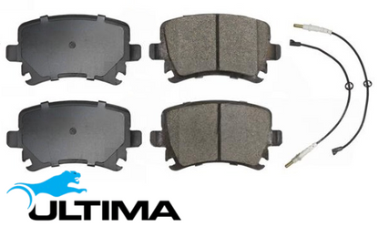 ULTIMA REAR BRAKE PAD SET TO SUIT VOLKSWAGEN PASSAT B5 AZX 2.3L V5