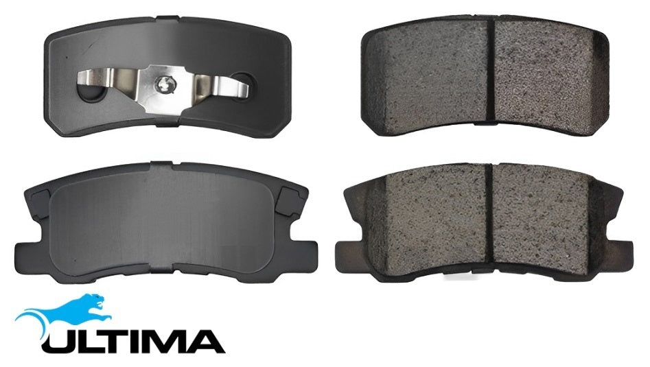 ULTIMA REAR BRAKE PAD SET TO SUIT MITSUBISHI PAJERO V63W V73W NM NP 6G72 6G74 6G75 3.0L 3.5L 3.8L V6