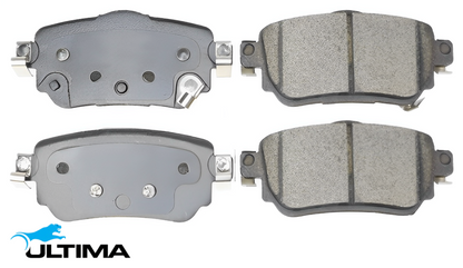 ULTIMA REAR BRAKE PAD SET TO SUIT NISSAN X-TRAIL T32 MR20DD QR25DE 2.0 2.5 I4 ELECTRIC PARK BRAKE