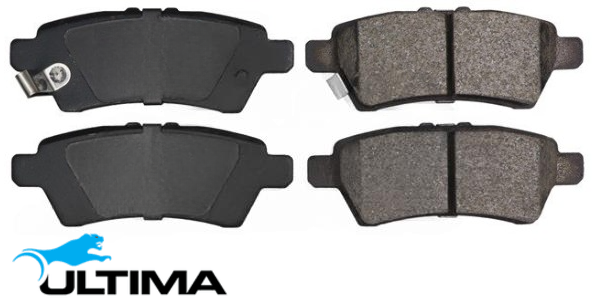 ULTIMA REAR BRAKE PAD SET TO SUIT NISSAN NAVARA D40 VQ40DE V9X TURBO DIESEL 3.0L 4.0L V6