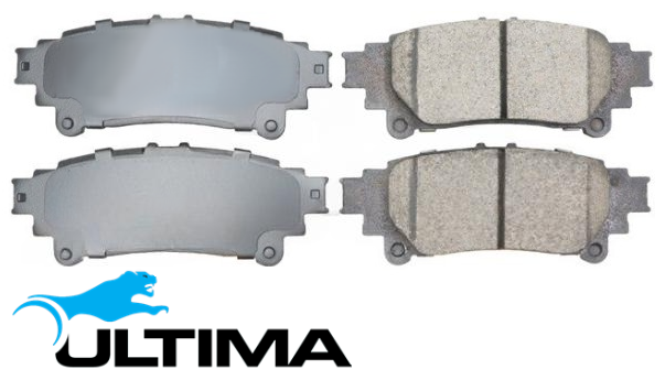 ULTIMA REAR BRAKE PAD SET TO SUIT TOYOTA KLUGER GSU50R GSU55R 2GR-FE 2GR-FKS 3.5L V6
