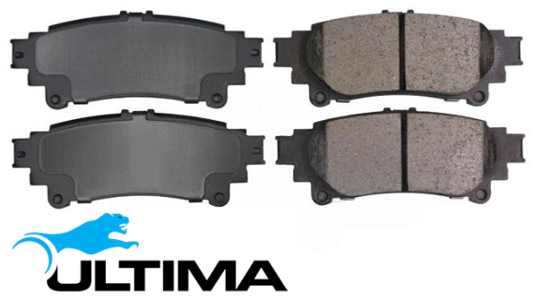 ULTIMA REAR BRAKE PAD SET TO SUIT TOYOTA KLUGER GSU50R GSU55R 2GR-FE 2GR-FKS 3.5L V6
