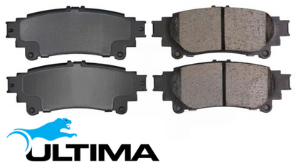 ULTIMA REAR BRAKE PAD SET TO SUIT TOYOTA KLUGER GSU50R GSU55R 2GR-FE 2GR-FKS 3.5L V6