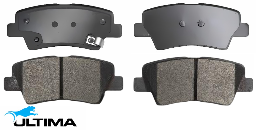 ULTIMA REAR BRAKE PAD SET TO SUIT SSANGYONG KORANDO C200 M172.950 OM671.950 TURBO DIESEL 2.0L I4