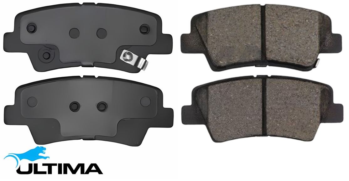 ULTIMA REAR BRAKE PAD SET TO SUIT SSANGYONG KORANDO C200 M172.950 OM671.950 TURBO DIESEL 2.0L I4