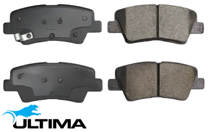 ULTIMA REAR BRAKE PADS TO SUIT HYUNDAI I30 GD GDE G4NB G4FD 1.6 1.8L I4 05/12 ON ELECTRIC PARK BRAKE