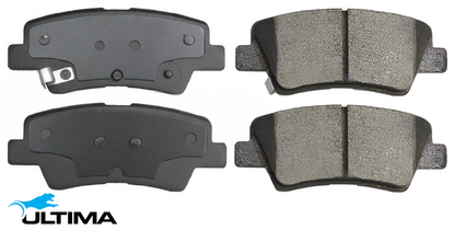 ULTIMA REAR BRAKE PAD SET TO SUIT KIA RIO UB D4FC TURBO DIESEL 1.4L I4