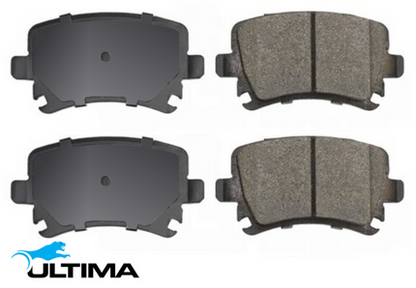ULTIMA REAR BRAKE PAD SET TO SUIT VOLKSWAGEN GOLF MK.6 CAVD TURBO SUPERCHARGED 1.4L I4 SUITS WAGON ONLY