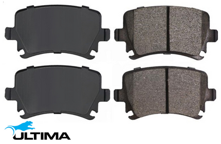 ULTIMA REAR BRAKE PAD SET TO SUIT VOLKSWAGEN GOLF MK.6 CAVD TURBO SUPERCHARGED 1.4L I4 SUITS WAGON ONLY