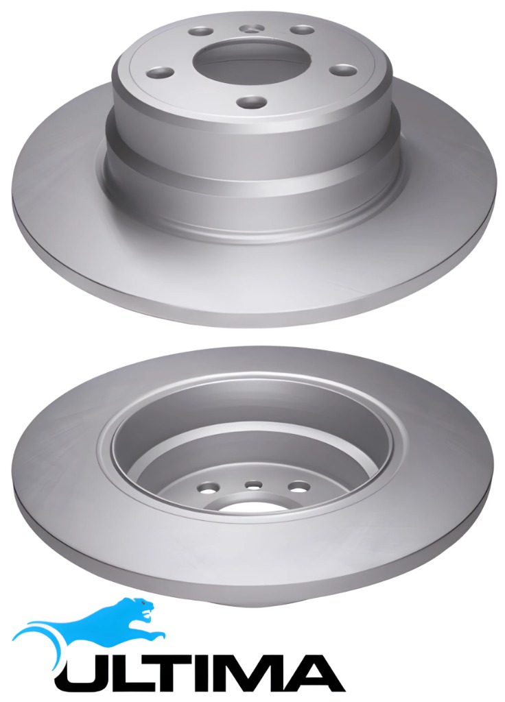 ULTIMA REAR SOLID DISC BRAKE ROTORS FOR BMW M57D30TU M57D30TU2TOP M54B30 M57D30 2.9 3.0L I6 OD 324MM