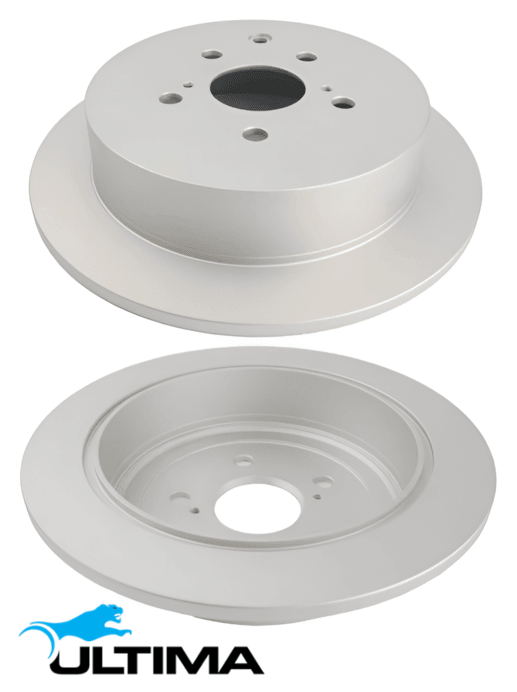 ULTIMA REAR SOLID DISC BRAKE ROTOR SET TO SUIT LEXUS RX270 AGL10R 1AR-FE 2.7L I4 OD 309MM