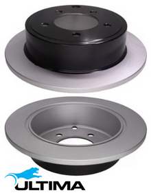 ULTIMA REAR SOLID DISC BRAKE ROTOR SET TO SUIT DODGE ED3 ECD EBA ECN 1.8L 2.0L 2.4L I4 OD 262MM