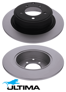 ULTIMA REAR SOLID DISC BRAKE ROTOR SET TO SUIT DODGE AVENGER JS ED3 ECD 2.0L 2.4L I4 OD 302MM