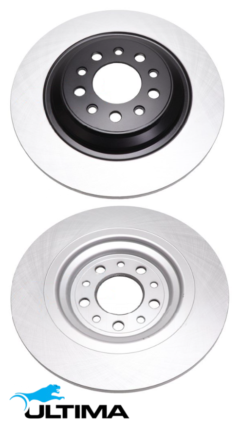 ULTIMA REAR SOLID DISC BRAKE ROTOR SET TO SUIT JEEP CHEROKEE KL EHB EHK 3.2L V6