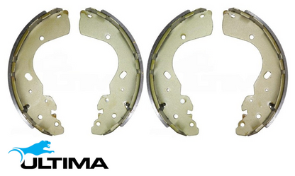 ULTIMA REAR BRAKE SHOE SET TO SUIT NISSAN NAVARA NP300 D23 QR25DE YD25DDTI TURBO DIESEL 2.5L I4