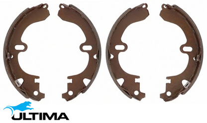 ULTIMA REAR BRAKE SHOE SET TO SUIT TOYOTA COROLLA AE112R 7A-FE 1.8L I4 SUITS MPFI