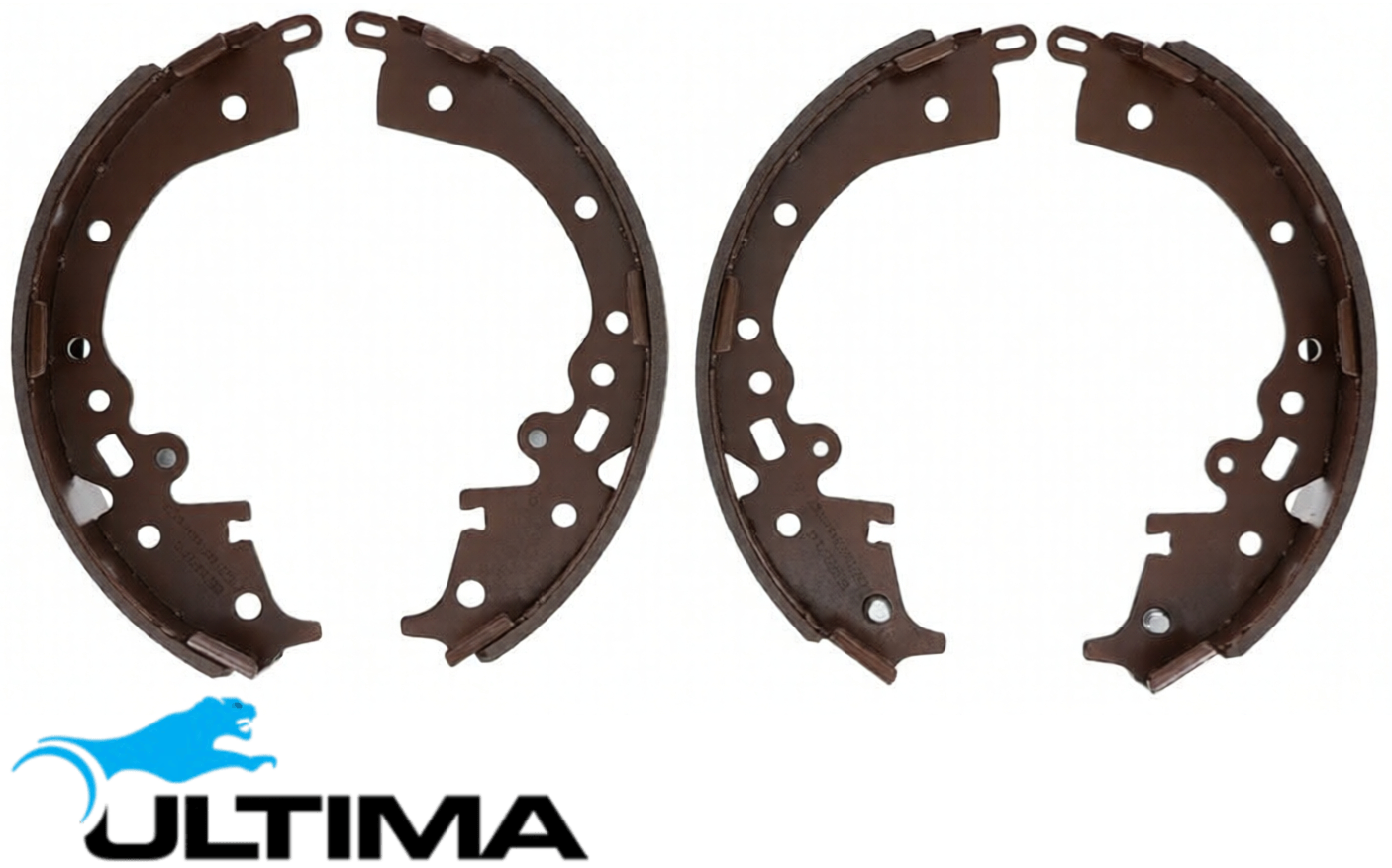 ULTIMA REAR BRAKE SHOES TO SUIT TOYOTA HILUX WORKMATE GUN122R 2GD-FTV TURBO DIESEL 2.4L I4 SUITS 2D