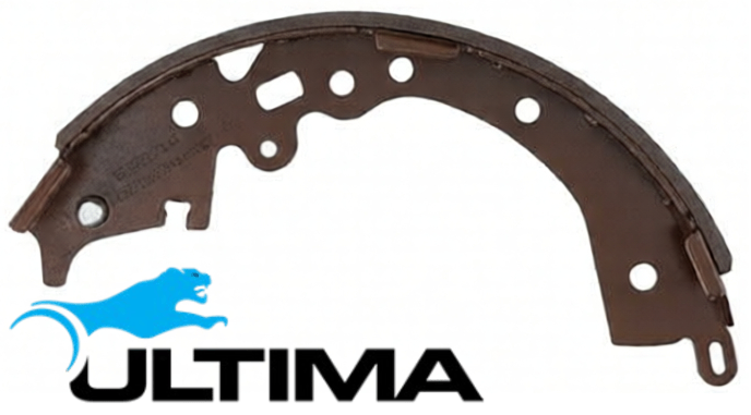 ULTIMA REAR BRAKE SHOES TO SUIT TOYOTA HILUX WORKMATE GUN122R 2GD-FTV TURBO DIESEL 2.4L I4 SUITS 2D