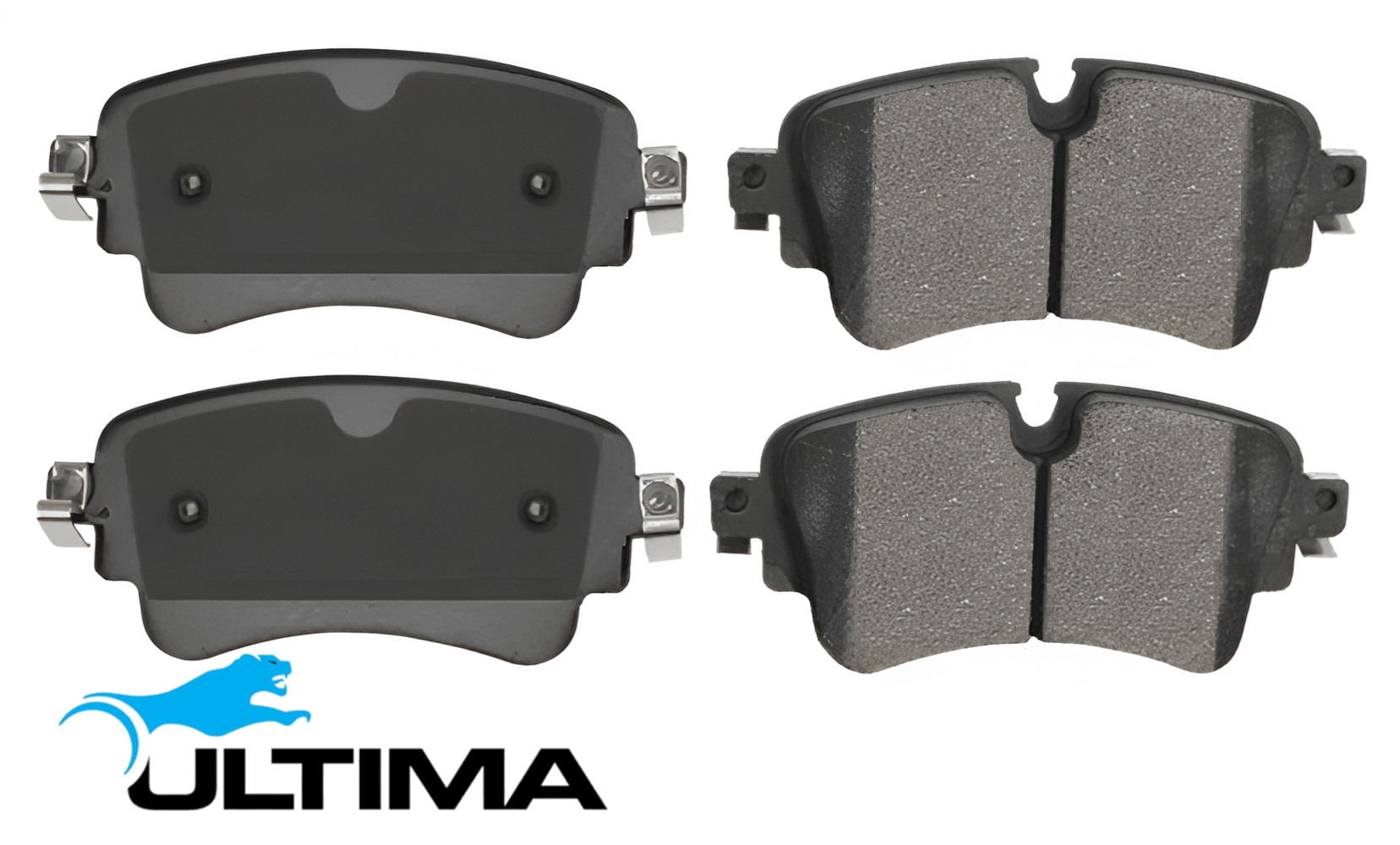 ULTIMA REAR CERAMIC BRAKE PAD SET TO SUIT AUDI CVNA DETA CVKB CYRB DEMA DDWB DLVB TURBO 1.4L 2.0L I4