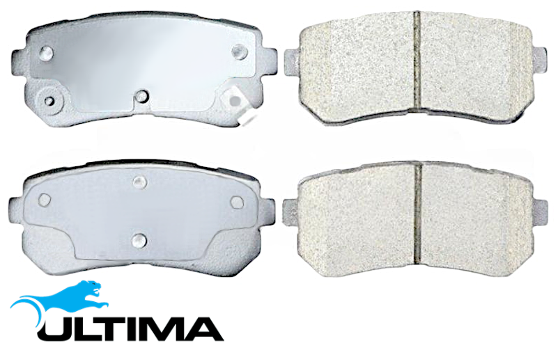 ULTIMA REAR CERAMIC BRAKE PAD SET TO SUIT KIA PICANTO TA JA G4LA 1.2L I4 EXCEPT BE512 CHASSIS