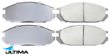 ULTIMA REAR CERAMIC BRAKE PAD SET TO SUIT FORD MAVERICK DA TB42 TD42 DIESEL 4.2L I6 TILL 01/1991