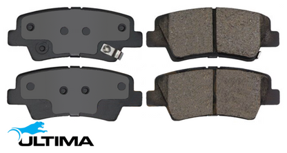 ULTIMA REAR BRAKE PAD SET TO SUIT HYUNDAI I30 NF GD GDE G4FG G4NB G4FD G4NC D4EA D4FB 1.6 1.8 2.0 I4