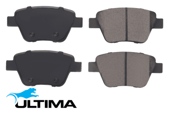 ULTIMA REAR BRAKE PAD SET TO SUIT VOLKSWAGEN GOLF MK.6 CAXA TURBO 1.4L I4 EXCEPT HATCH