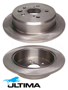 ULTIMA REAR SOLID DISC BRAKE ROTOR SET TO SUIT TOYOTA MARK X GRX120R 4GR-FSE 2.5L V6