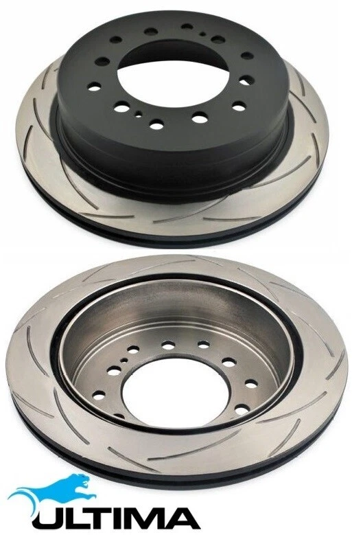 ULTIMA REAR DISC BRAKE ROTOR SET TO SUIT TOYOTA PRADO KZJ95R KZJ120R 1KZ-TE 3.0L I4