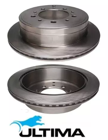 ULTIMA REAR DISC BRAKE ROTOR SET TO SUIT TOYOTA LANDCRUISER URJ202R 1UR-FE 4.6L V8