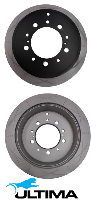 ULTIMA REAR DISC BRAKE ROTOR SET TO SUIT TOYOTA LANDCRUISER UZJ200R 2UZ-FE 4.7L V8