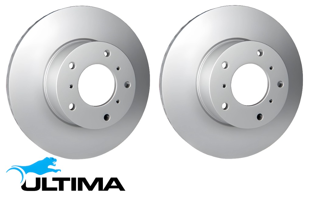 ULTIMA REAR SOLID DISC BRAKE ROTOR SET TO SUIT HONDA ODYSSEY RA J30A J30A3 3.0L V6 OD 282MM